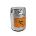 Bel-Art 13194-1011 Benchtop Biohazard Disposal Can with motion sensor lid, 50.7 oz-