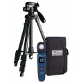 REED R1630-KIT Data Logging Smart Series Light Meter with Tripod and Carrying Case-