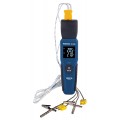 REED R1640-KIT3 Data Logging Smart Series Thermocouple Thermometer with 2 Oven/Freezer Thermocouple Probes-