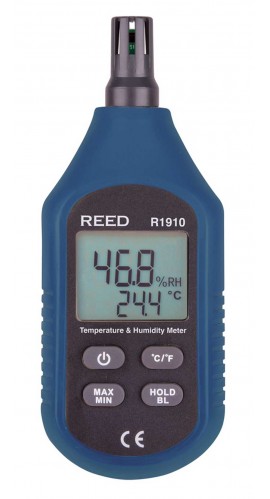 REED R1910 Compact Temperature &amp; Humidity Meter-