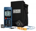 REED R2450SD-KIT3 Data Logging Thermometer with SD Card, Power Adapter and 4 Thermocouple Probes-