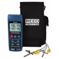 REED R2450SD-KIT6 Data Logging Thermometer with 2 Oven/Freezer Thermocouple Probes-