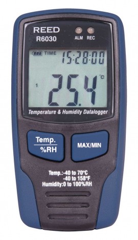 REED R6030 Temperature/Humidity Data Logger-