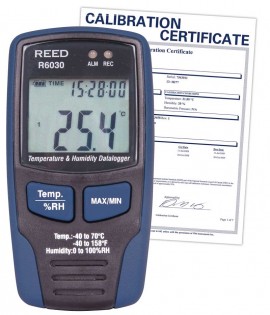 REED R6030 Temperature/Humidity Data Logger,-