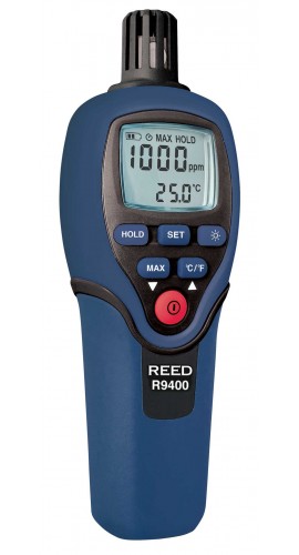Rental - REED R9400 Carbon Monoxide Meter with Temperature, 1000ppm, -4 to 158&amp;deg;F (-20 to 70&amp;deg;C)-