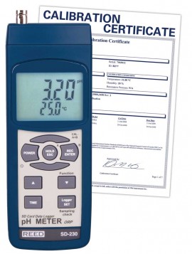 REED SD-230 pH/ORP Meter/Data Logger,-
