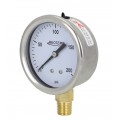 REOTEMP PG25 Industrial Stainless/Brass Gauge with bottom mount type, 2.5&amp;quot;, 0 to 5000 psi-