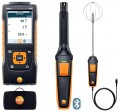 Testo 440 Air Velocity and IAQ Measuring Instrument with digital CO&lt;sub&gt;2&lt;/sub&gt; probe and digital turbulence probe, 3.9&amp;quot;-