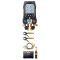 Testo 557s Smart Digital Manifold Kit with wireless temperature and vacuum probes and hoses, -14 to 870 psi-