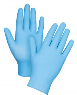 Zenith SAP321 Disposable Powdered Nitrile Gloves, Medium, 100-Pack-